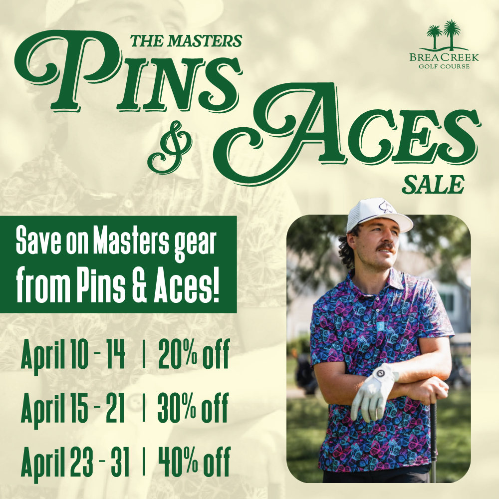Masters Pins & Aces Sale